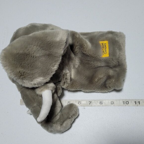 The Puppet Company Elephant 10 inch Plush Realistic Stuffed Animal Pretend Play - Picture 5 of 5